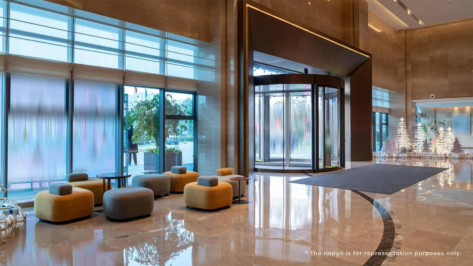 Brigade Avalon Apartment in Whitefield in Bangalore interconnected lobby
